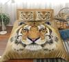Juego de funda nórdica con estampado digital de tigre león adecuado para decoración de dormitorio de niños niñas adultos