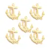 Acessórios para Joias DIY Pingente de Âncora Pulseira de Liga Vintage Chaveiro Pingente Pequeno Venda Quente Europeia e Americana H09