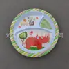 Melamina plato americano plástico plato infantil caricatura redondo tres compartimentos plato dividido plato de fruta vajilla sudamericana comercio exterior