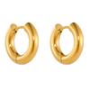 Arete Simple de Acero de Titanio de 4 mm Estilo Coreano Combinable Accesorios de Moda para la Oreja Nicho de Alta Gama Celebridad de Internet Ins Accesorios Distintivos de Moda