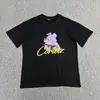 Venta a largo plazo de la serie Corteiz Devil Island, con un estampado de logo de letras en una camiseta de cuello redondo y manga corta, un estilo de algodón ajustado para ventas transfronterizas