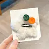 Pasador del Mismo Estilo de Zhao Lusi con Lindo Accesorio para el Cabello de Lazo Lateral, Flequillo y Pinza Lateral Pasador de Peluche Accesorio para el Cabello