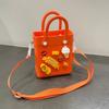 Bolsa de Praia EVA com Furos Desenho Animado Nova E-commerce Transfronteiriço DIY Armazenamento Criativo Impermeável Pequena Quadrada Bolsa Transversal