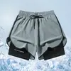 Directo de fábrica verano hombres y mujeres shorts deportivos para correr maratón atletismo Americanos secado rápido pantalones deportivos interiores