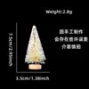 Decoração de Natal Mini Árvore de Natal Vitrine Micro Paisagem Arranjo Doméstico Pequena Árvore de Sisal Pequena Árvore de Agulha de Cedro
