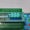 Tubo Digital LED Personalizado pelo Fabricante, Linha Única de 6 Pinos com 3 Janelas em Cada Lado, Tela Digital de Luz Azul Gelo