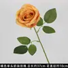 Rosas Cremas Simuladas de 3 Cabezas, Decoración de Fondo para Bodas, Arreglo Floral para Guía de Camino, Flores de Seda Estilo Europeo para Bodas, Flores Artificiales