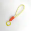 Cordón para Teléfono Anudado con Bloques de Color, Llavero Creativo Tejido a Mano con Cuerda Corta DIY, Cuerda Colgante Desmontable Anti-Pérdida