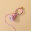 Falda de Nudo de Diamante Degradado Hebilla de Anillo con Borla Encanto para Bolso DIY Borla Flecos Llavero de Unidad Flash USB Correa al Cuello Venta al por Mayor