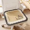 Almofada de Assento de Cadeira Respirável de Verão Desenho Animado Almofada para Glúteos Refrescante Tapete de Rattan Sintético Almofada de Banqueta Almofada de Cadeira de Escritório para Longas Horas Sentado