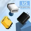 Cargador Multipuerto Transfronterizo de 240W Doble USB + 3 Puertos PD Adecuado para Teléfonos Móviles Apple y Huawei Cabezal de Carga Rápida Inteligente