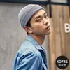 Sombrero para hombre, sombrero de melón de moda, sombrero de lana tejido estilo coreano, sombrero de hooligan, Yupi, sombrero de lana para el frío de otoño e invierno, para mujer