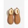 Botas de nieve de suela gruesa para mujer, nuevo modelo invierno 2026, estilo de celebridad, forradas de felpa, gruesas, impermeables, botines de plataforma, zapatos de algodón que aumentan la altura