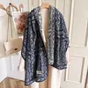 Bufanda Nueva de Piel Sintética de Visón con Tacto Súper Suave, Diseño Jacquard Paisley, Moderna y Versátil para Mujer, Chal Atmosférico Estilo Xinjiang