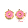 Estrella de Cinco Puntas Sol y Luna Rayo Etiqueta de Acero Inoxidable Aretes Pulsera Collar Colgante para Mochila Joyería Creativa