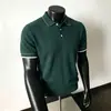 2026 Nova Camisa Polo Masculina Verão Pesada Waffle Preto Masculino Tamanho Grande Camiseta com Gola Reversível