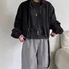 En stock: Nuevo abrigo corto de gabardina de estilo coreano para otoño de 2026, de nicho, cuello alto, holgado, color liso, versátil, de alta gama, para mujer