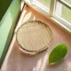 Cesta de bambú a prueba de insectos con tapa de malla, colador para uso doméstico, secado de alimentos, cesta de almacenamiento a prueba de moscas, cesta de bambú con malla para bollos al vapor