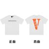 En stock Vlone High Street Big V Mariposa Letra Calavera Esqueleto Limitado Big V Colección Casual Camiseta de Manga Corta para Hombres y Mujeres