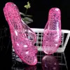 Pantuflas de la vieja escuela, clásicas nostálgicas, pantuflas de cristal, pantuflas de caucho vulcanizado de la vieja escuela, para hombre y mujer, de plástico, para baño, transparentes, nostálgicas