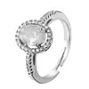 Anillo Abierto Ajustable para Niñas, Estilo Europeo y Americano, Cobre con Circonita Microincrustada, Sencillo y de Moda, Anillo Versátil para Dedo Índice Ovalado Venta al por Mayor