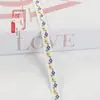 Cinta Jacquard Floral Bicolor Escalonada de 1 cm para Textiles del Hogar, Decoraciones de Ventanas, Adornos de Ropa, Accesorios de Encaje Hechos a Mano DIY G3522