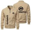 Abrigo cortavientos fino de moda para hombre para primavera y otoño, chaqueta de hombre con logotipo de moda personalizado, abrigo con cremallera y logotipo de coche