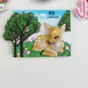 Atacado de fábrica mercearia japonesa resina estéreo geladeira 3d adesivos magnéticos lanterna Dharma adesivos de mensagem criativa em estoque
