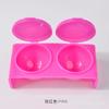 Suprimentos para unhas Copo de Cristal de Furo Duplo/Copo para Líquido de Unhas/Suporte de Pintura Copo Unido branco rosa com tampa anti-volatilização