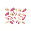 Rosa Doce Frutas Frescas Unhas Usáveis Cereja Limão Arte de Unhas Unhas Postiças 3D Venda Quente Adesivos de Unha