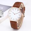 Reloj de pulsera para hombre sin LOGO transfronterizo, reloj de cuarzo para estudiante sencillo y casual de escala de dos agujas, reloj clásico para hombre