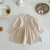Ins Vestido de Punto para Niñas Otoño e Invierno Coreano Vestido de Suéter de Punto de Princesa a la Moda Vestido de Bebé de Manga Larga