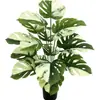 Planta Artificial Escandinava Hoja de Tortuga en Maceta Paisajismo de Sala de Estar Interior Plantas Verdes Falsas Adornos de Pie Plantas Pegadas Decorativas