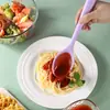 Conjunto de Utensílios de Silicone para Cozinha 10 Peças em Estoque Espátula para Grudar Panelas, Espátula de Cozinha Doméstica Resistente a Altas Temperaturas, Espátula para Fritar, Concha de Sopa, Escorredor, Colher de Arroz