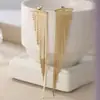 Pendientes de Latón Electrochapado en Oro Real, de Moda y Versátiles para Mujer, los Más Vendidos Transfronterizos Europeos y Americanos