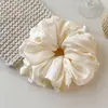 Scrunchie de Seda Falsa Tamanho Extra Amazon Transfronteiriço Elástico de Cabelo de Cetim de Alta Qualidade Acessório de Cabelo Elástico