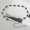 Cinturón de metal estilo punk para mujer, cadena de cintura tallada en plata antigua elegante, estilo étnico, nueva moda de primavera y verano