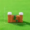 Tablero de madera creativo de paisaje en miniatura, valla de piedra y puente corto - Accesorios decorativos DIY para paisajismo de jardinería, pequeños adornos para terrarios
