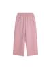 Pudding Haru Pantalones de Pierna Ancha para Niñas 2025 Primavera Nuevo Pantalón Casual Recto para Niñas Mayores Tejido Holgado Largo