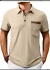 Comercio Exterior Transfronterizo Talla Grande Camisa de Verano para Hombre con Estampado de Manga Corta con Cuello Nuevo Top Casual para Hombre Camiseta Polo
