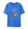 Transfronterizo Aliexpress Amazon Transfronterizo Europeo y Americano Fcawf Estampado de Águila Moda Holgada Casual Manga Corta Cuello Redondo Camiseta