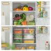 Caja de conservación de alimentos para refrigerador Nachuan Creative, escurridor de cocina, compartimento para almacenar frutas y verduras, con tapa