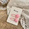 Pinza para el pelo de estrella de cinco puntas simple estilo coreano Color macarrón linda pinza para el pelo de niña Tocado Cuerda para el pelo Pinza BB