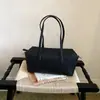 Bolso Bandolera Minimalista Transfronterizo de Cuero con Textura Color Sólido, Bolso de Hombro Delgado Versátil de Cuero Suave Gran Capacidad para Mujer