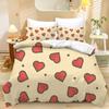 Comércio exterior transfronteiriço têxtil-lar três peças amor dia dos namorados desenho animado impressão digital colcha fronha cama Amazon