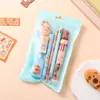 Conjunto de Papelaria de Animais Fofos de Desenho Animado, Essencial para o Início das Aulas, Pacote de Presente de Papelaria Panda Capivara, Presente para o Dia das Crianças