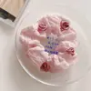 Lazo para coleta dulce y versátil para mujer, Cuerda para el pelo simple y elegante, Scrunchie de gran tamaño para verano, Accesorio para el pelo fresco y simple