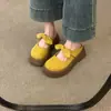 Super Populares Medias Zapatillas Cerradas para Mujer, Nuevas de Primavera/Verano 2026 Sandalias de Plataforma Gruesa sin Cordones para Flojear