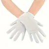Accesorios para Mujer de los Años 1920 Spandex Satén Flocado Guantes de Charol Accesorios de Disfraz para Fiesta de Baile Transfronteriza en Stock