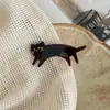 Presilha de Cabelo de Gatinho Fofo para Mulheres, Novo Material de Acetato Criativo Presilha para Franja, Piranha Simples, Presilha de Cabelo Versátil para Fios Soltos, Presilha Bico de Pato